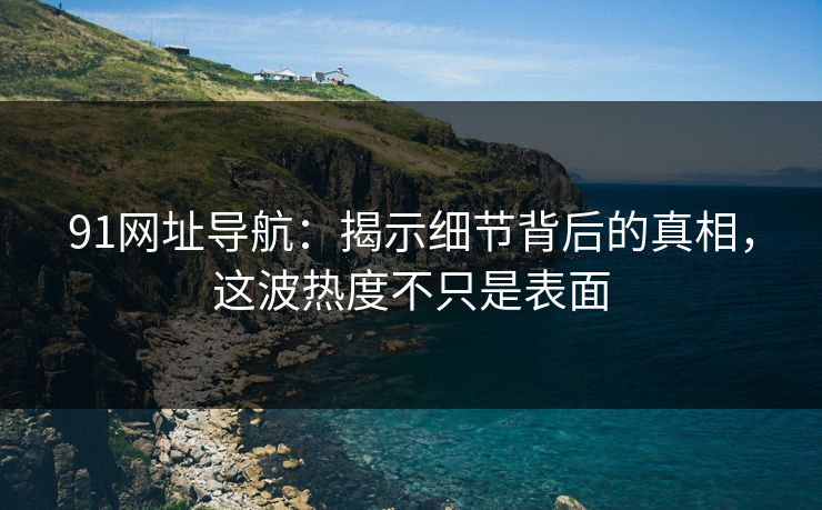 91网址导航：揭示细节背后的真相，这波热度不只是表面